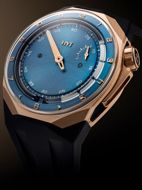 HYT Rose Gold T1 Petrol Blue