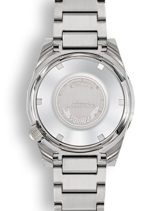 Squale 1521 Militaire Steel Black on Bracelet 1521MIL.SQ20L