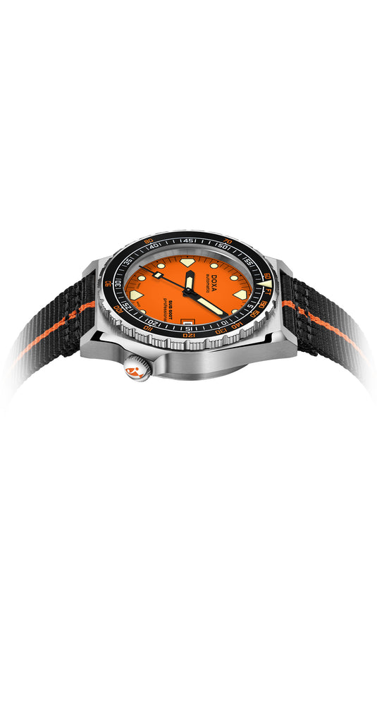 DOXA Sub 600T Professional 861.10.351.34-N on Black/Orange NATO Strap