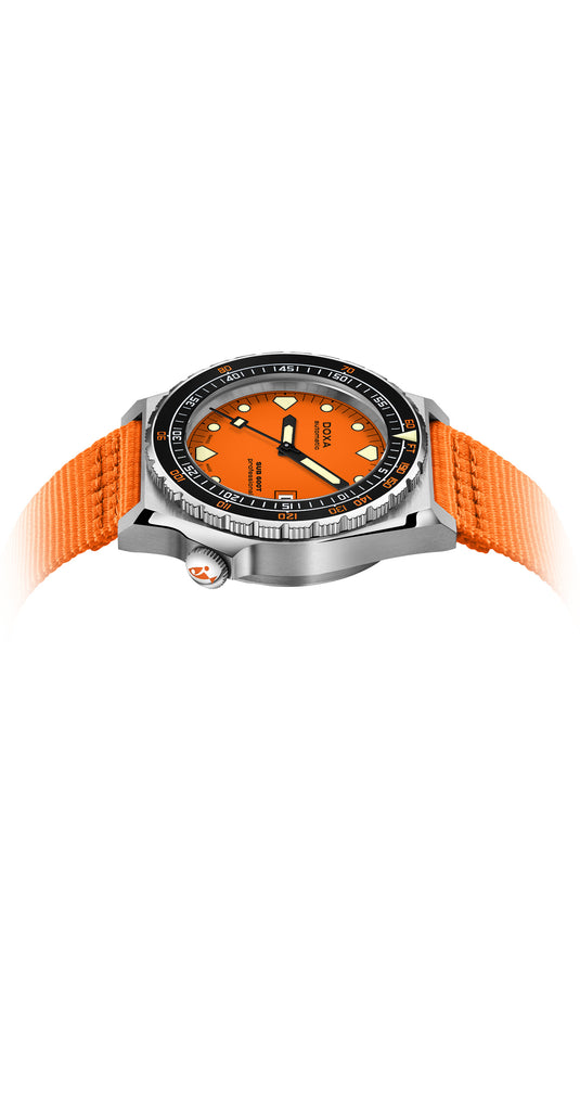DOXA Sub 600T Professional 861.10.351.21-N on Orange NATO Strap