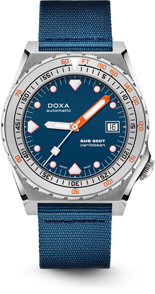 DOXA Sub 600T Caribbean 862.10.201.32-N on NATO Strap