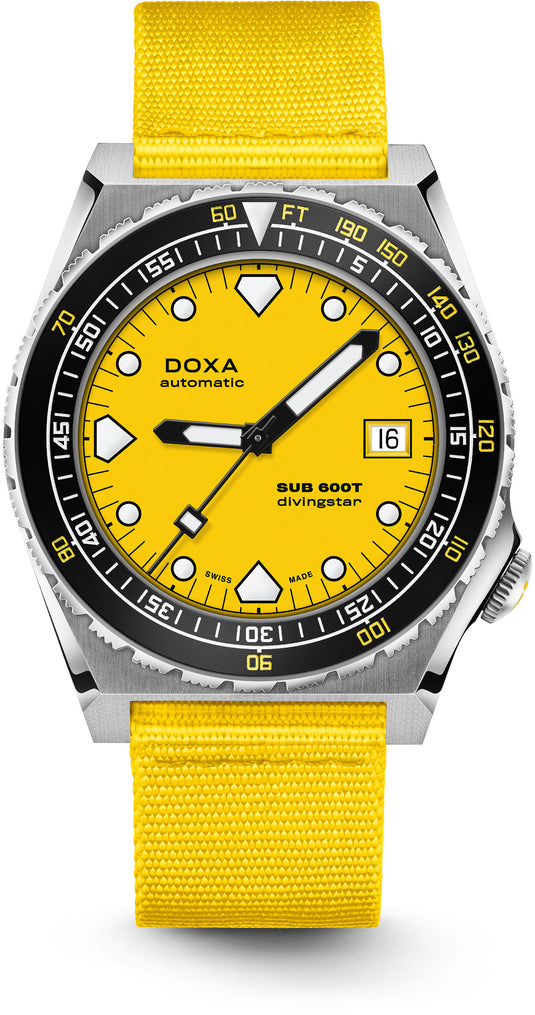 DOXA Sub 600T Divingstar 861.10.361.31-N on NATO Strap