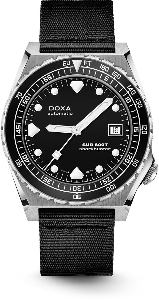 DOXA Sub 600T Sharkhunter 861.10.101B.20-N on NATO Strap