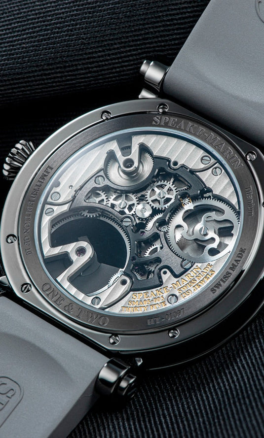 Speake-Marin 413811040 Openworked Tourbillon Black DLC 38mm