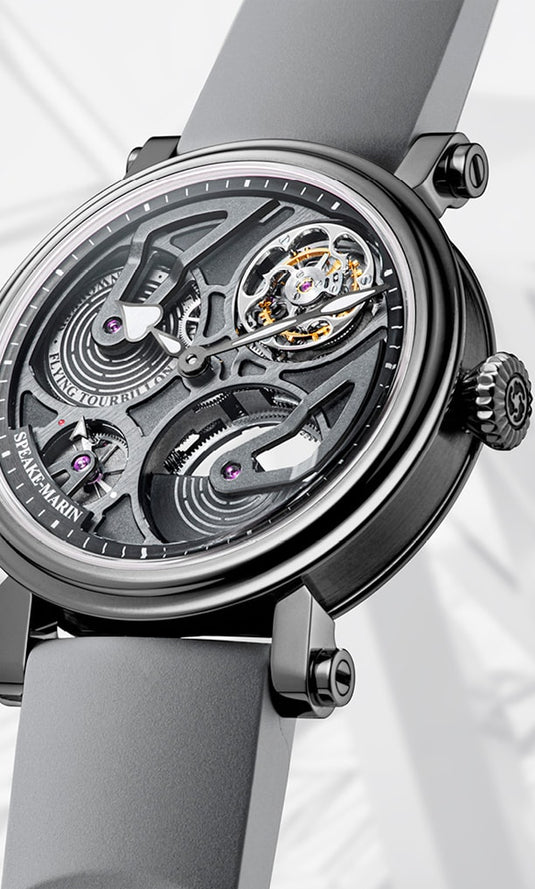 Speake-Marin 413811040 Openworked Tourbillon Black DLC 38mm