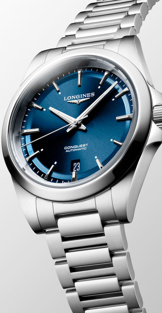 Longines L3.720.4.92.6 Conquest Sunray Blue on Bracelet