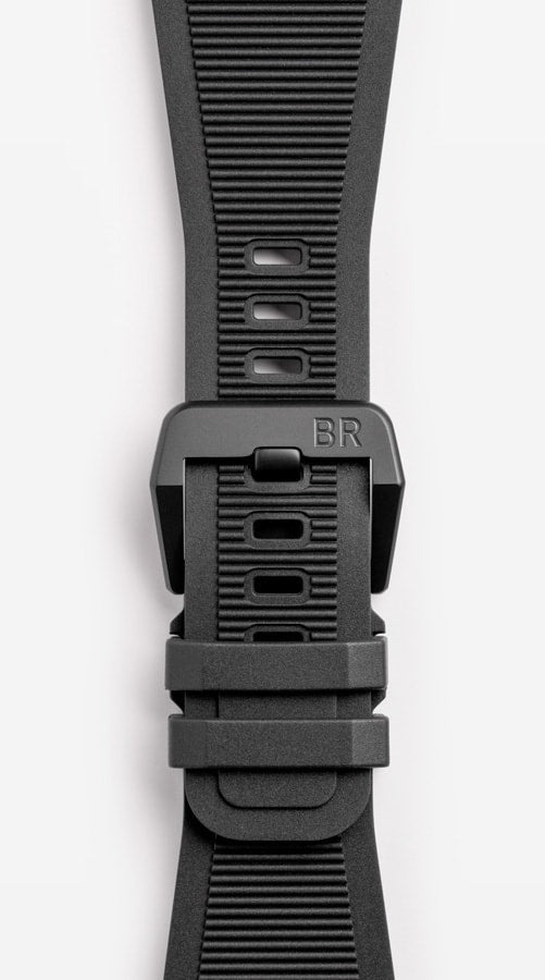 Bell & Ross BR03A-D-BL-CE/SRB Diver Black Matte Ceramic Rubber Strap