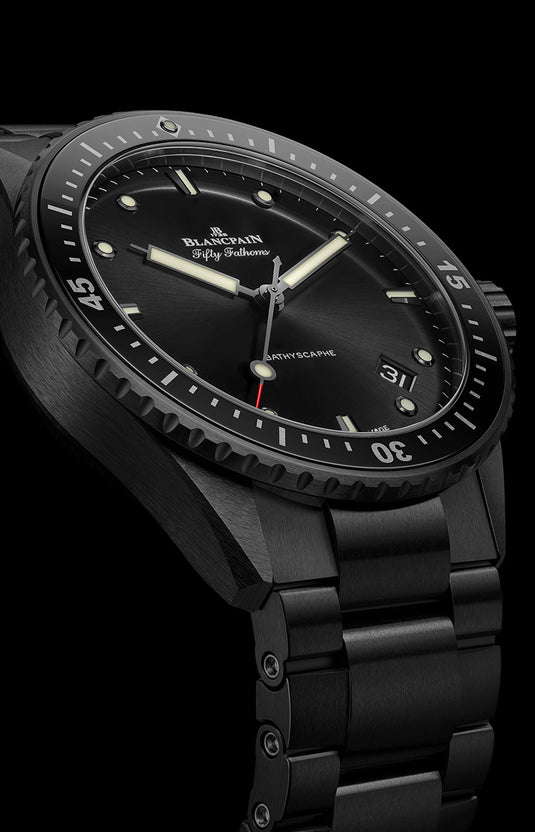 Blancpain 5000 0130 01S Fifty Fathoms Bathyscaphe Black Dial