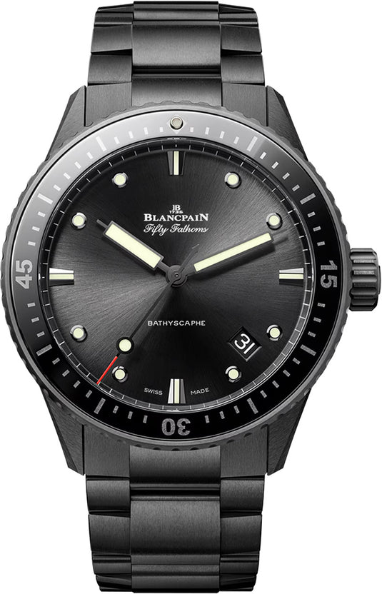 Blancpain 5000 0130 01S Fifty Fathoms Bathyscaphe Black Dial