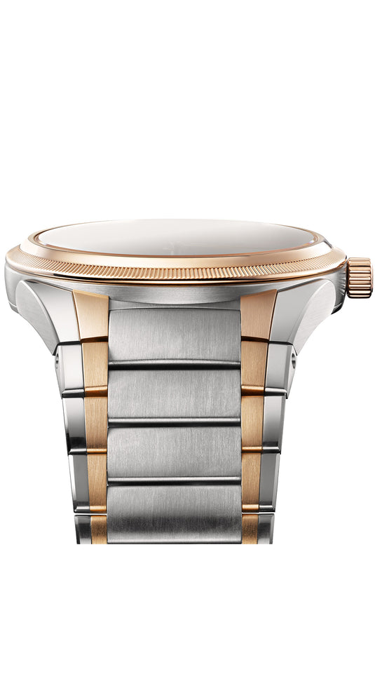 Parmigiani Fleurier Tonda PF 36mm Steel and Gold White Citrine Dial PFC804-1020004-100182