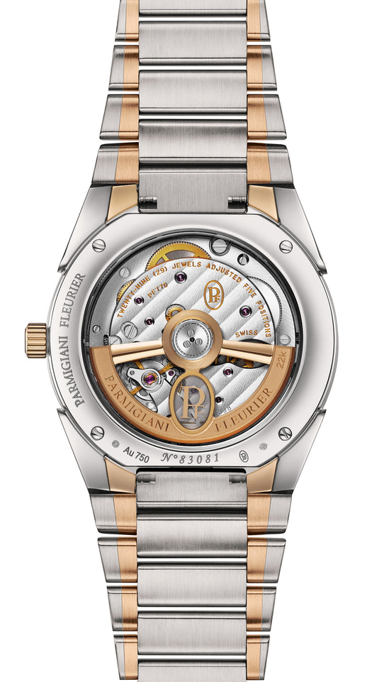 Parmigiani Fleurier Tonda PF 36mm Steel and Gold White Citrine Dial PFC804-1020004-100182