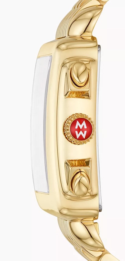 Michele Deco 18k Gold Diamond Dial Watch MWW06A000780