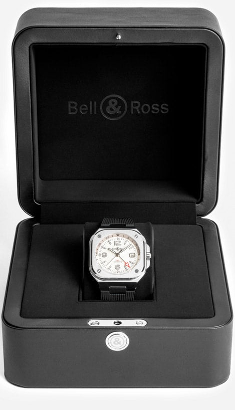 Bell & Ross BR05 GMT White Steel BR05G-SI-ST/SRB