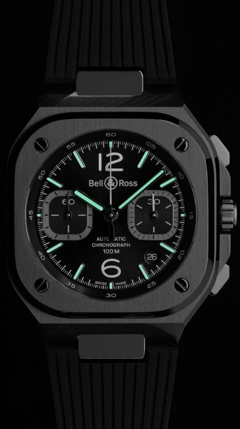 Bell & Ross BR05 Chrono Black Steel BR05C-BLC-ST/SRB