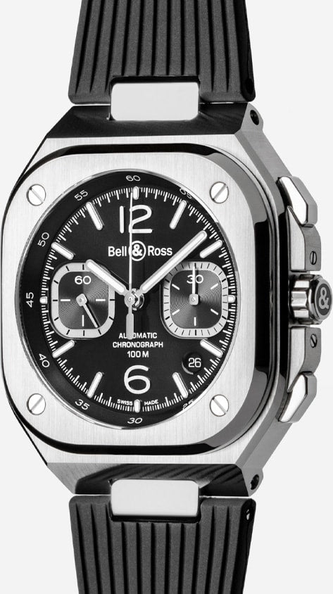 Bell & Ross BR05 Chrono Black Steel BR05C-BLC-ST/SRB
