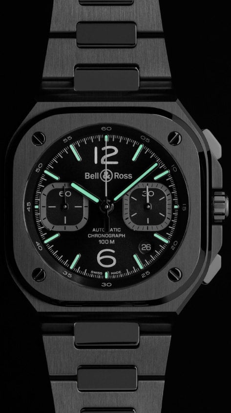 Bell & Ross BR05 Chrono Black Steel BR05C-BLC-ST/SST