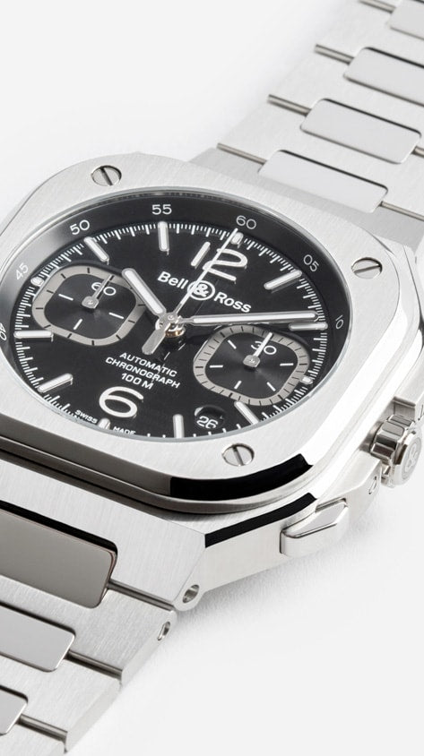 Bell & Ross BR05 Chrono Black Steel BR05C-BLC-ST/SST