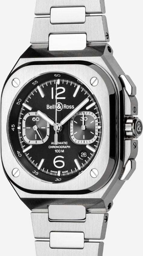 Bell & Ross BR05 Chrono Black Steel BR05C-BLC-ST/SST