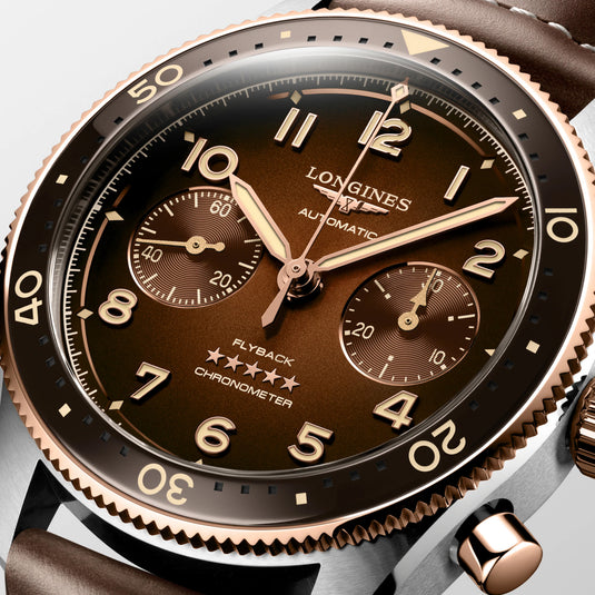 Longines L3.821.5.59.2 Spirit Brown Dial on Strap
