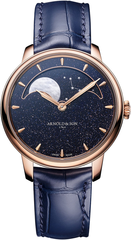 Arnold & Son Perpetual Moon 38 Gold Aventurine Dial