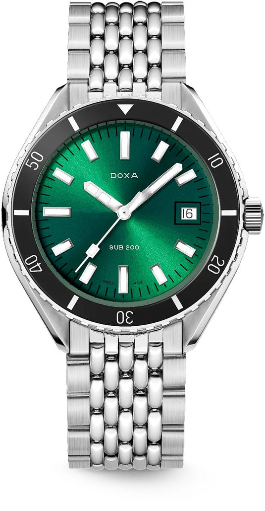 DOXA Sub 200 Sea Emerald 799.10.131.10 on Bracelet