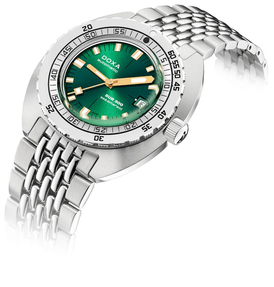 DOXA Sub 300 Sea Emerald 821.10.131.10 on Bracelet