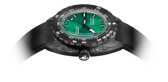 DOXA Sub 300 Carbon Sea Emerald 822.70.131.20 on Rubber Strap