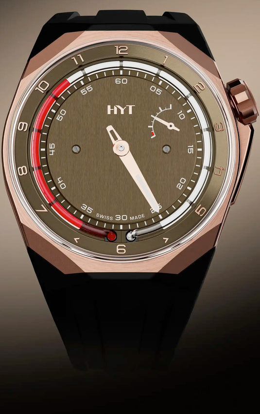 HYT H03345-A T1 5N Gold & Titanium Chocolate Millésime Edition