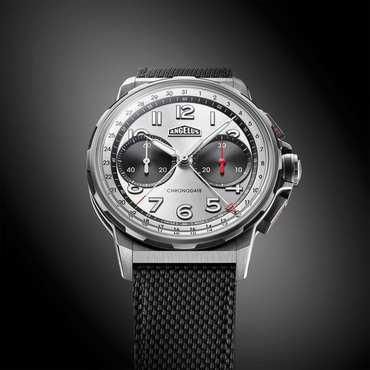 Angelus 0CDZF.A01A.K009H Chronodate Titanium Magnetic Silver
