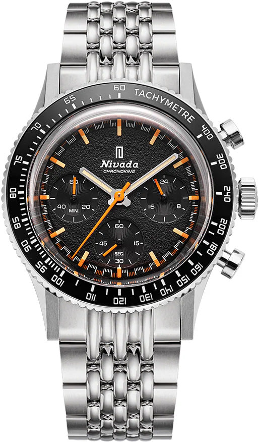 Nivada Grenchen 87040Q04 Chronoking Mecaquartz - Inter.Bezel on Bracelet