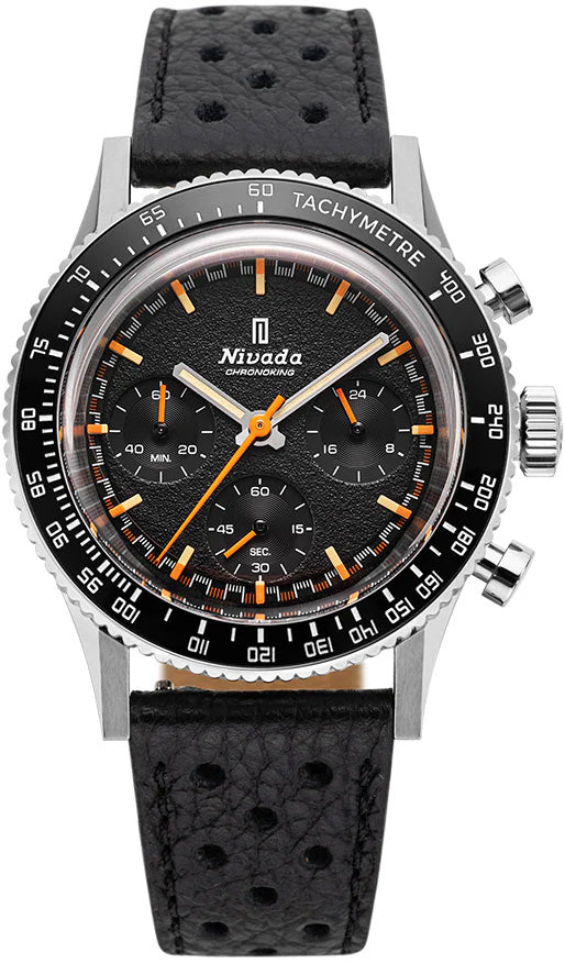 Nivada Grenchen 87040Q10 Chronoking Mecaquartz - Inter.Bezel on Strap