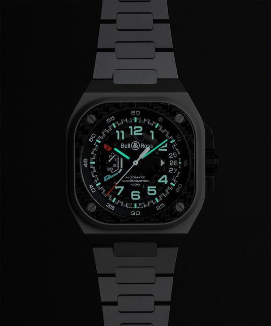 Bell & Ross BRX5R-RAC-TI/STI BR-X5 Racing Black Titanium Strap