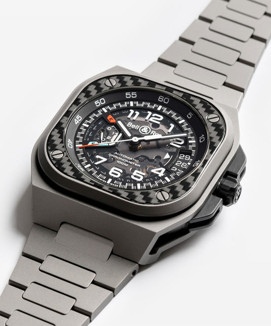 Bell & Ross BRX5R-RAC-TI/STI BR-X5 Racing Black Titanium Strap
