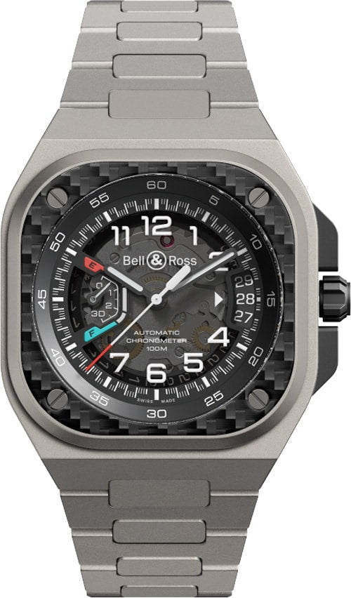 Bell & Ross BRX5R-RAC-TI/STI BR-X5 Racing Black Titanium Strap
