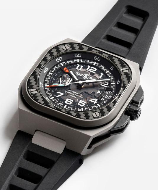 Bell & Ross BRX5R-RAC-TI/SRB BR-X5 Racing Black Rubber Strap
