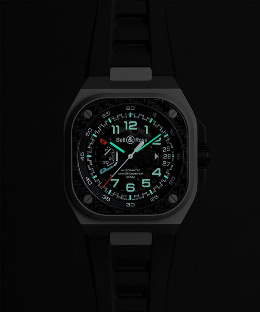 Bell & Ross BRX5R-RAC-TI/SRB BR-X5 Racing Black Rubber Strap