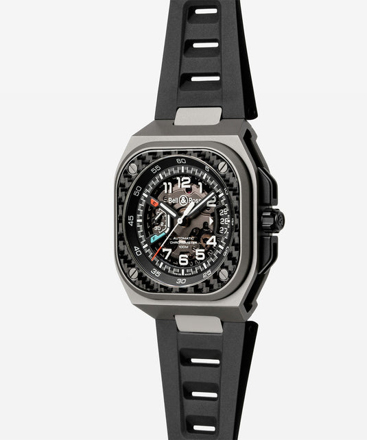 Bell & Ross BRX5R-RAC-TI/SRB BR-X5 Racing Black Rubber Strap