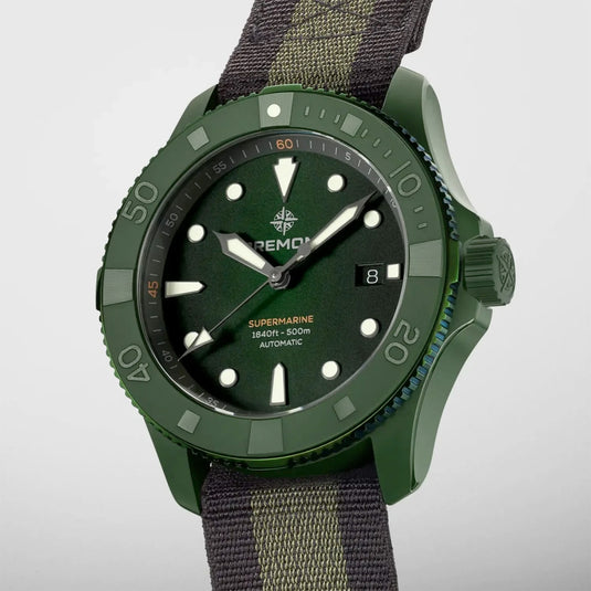 Bremont SM43-DT-GNCER-GN-N-S Supermarine Full Ceramic, Jungle Green, Limited Edition