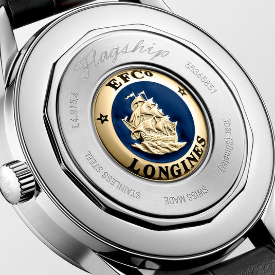 Longines L4.815.4.02.2 Flagship Heritage Sunray Green Dial on Strap