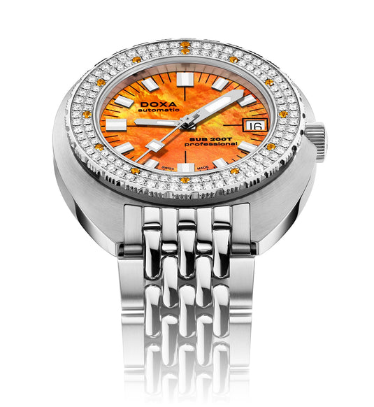 DOXA SUB 200T Diamonds 804.10D.351.10 Professional on Bracelet