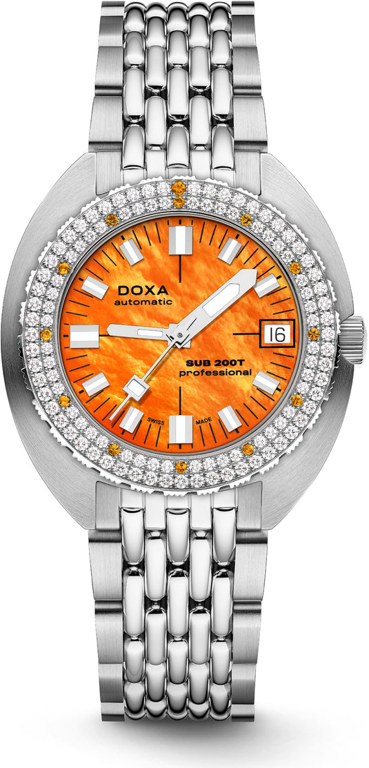 DOXA SUB 200T Diamonds 804.10D.351.10 Professional on Bracelet