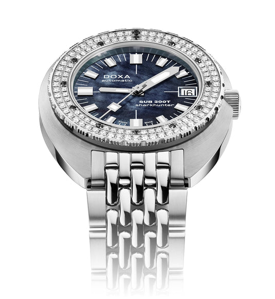 DOXA SUB 200T Diamonds 804.10D.101.10 Sharkhunter on Bracelet