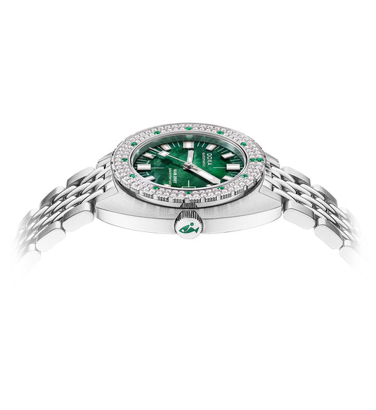 DOXA SUB 200T Diamonds 804.10D.131.10 Sea Emerald on Bracelet