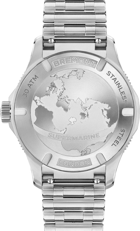 Bremont SM40-GMT-SS-BLBK-B Supermarine 300M GMT 'Glacier' Blue