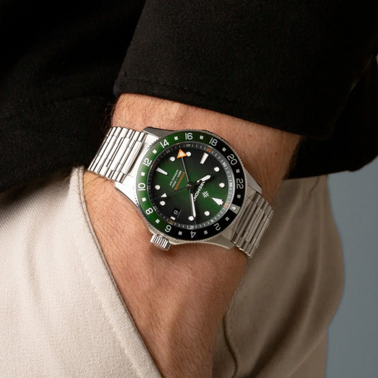Bremont SM40-GMT-SS-GNBK-B Supermarine 300M GMT 'Tundra' Green