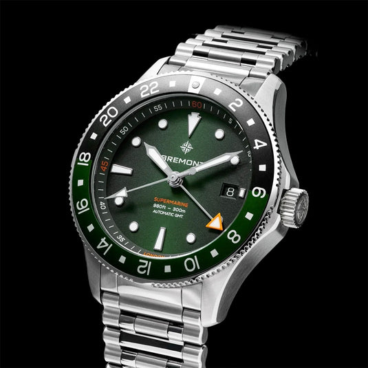 Bremont SM40-GMT-SS-GNBK-B Supermarine 300M GMT 'Tundra' Green
