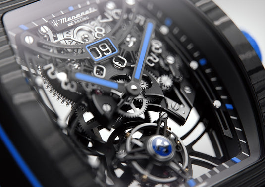 Bianchet Flying Tourbillon Grande Date Maserati Carbon CBBFTMST4