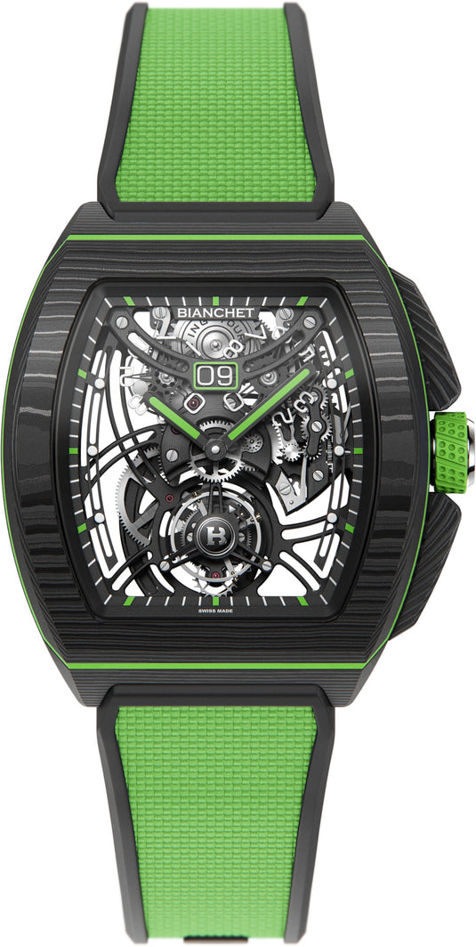 Bianchet Flying Tourbillon Grande Date B 1.618 Carbon Lime CBLFTGD4