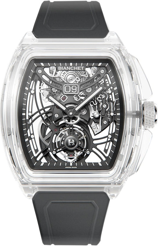 Bianchet Flying Tourbillon Grande Date B 1.618 Sapphire White SWFTGD4
