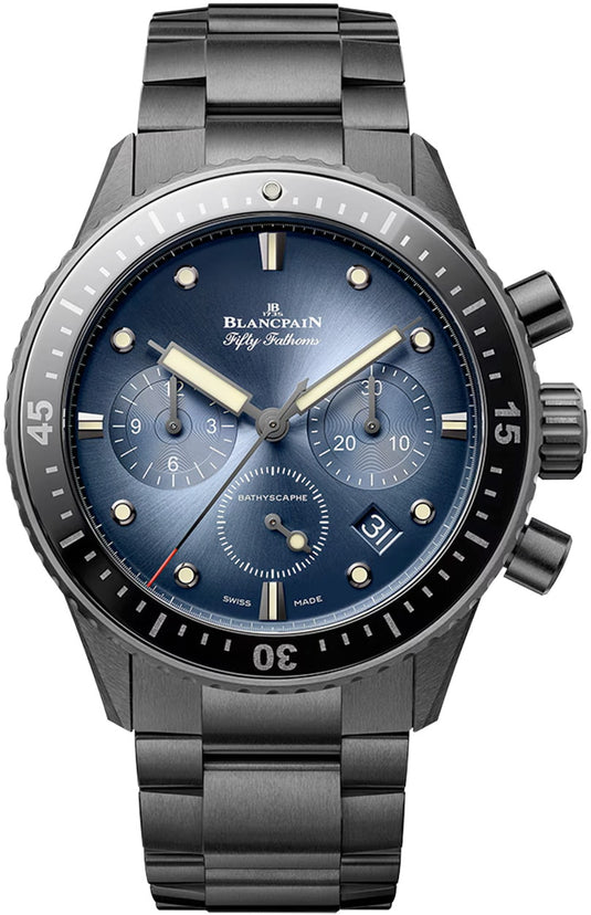 Blancpain 5200 0140 01S Fifty Fathoms Bathyscaphe Chronographe Flyback Automatic 43.6mm Blue Dial